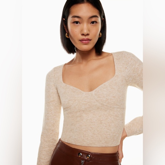 Aritzia Heather Birch Wilfred Greer Sweater xs - Picture 1 of 2